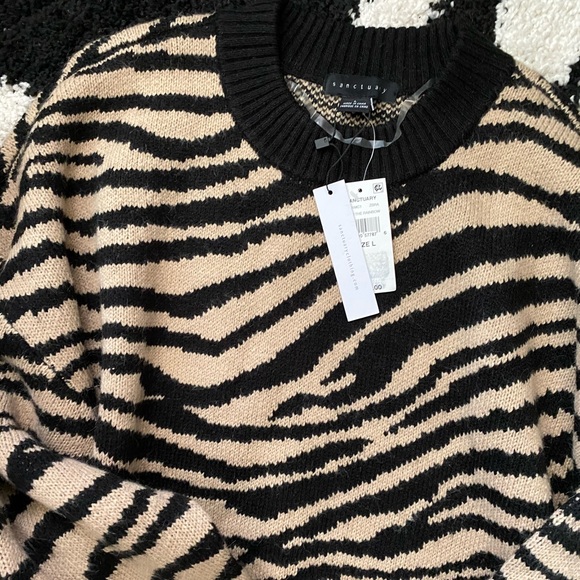 NWT Sanctuary Wild Kingdom Sweater Sz L - Picture 6 of 8